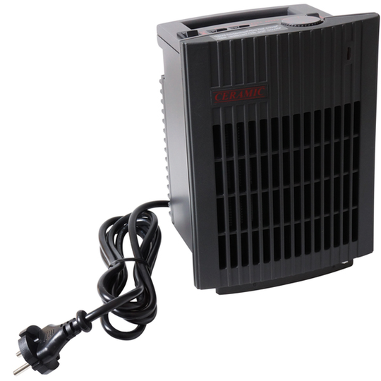Keramisk Värmefläkt 200-1500 Watt 230V 16x13x21 cm