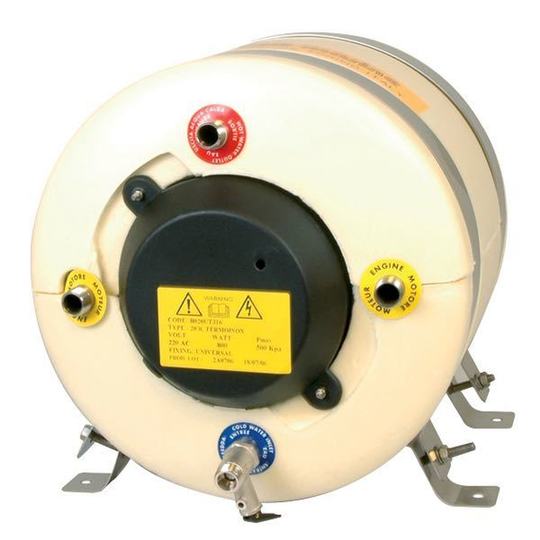 Sigmar Varmvattenberedare 20L, 220v, 800w, 9kg, L:410mm, ø35
