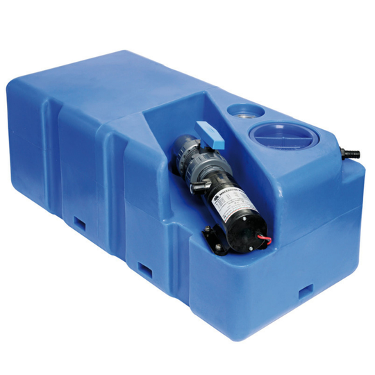 Septiktank 80l med 24v Macerator-pump 80x39x30cm