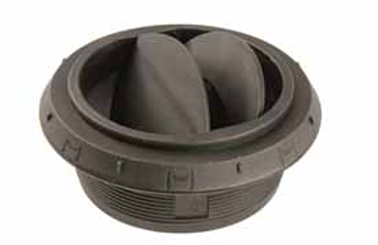 Utsläpp ø90 mm stängbart svart