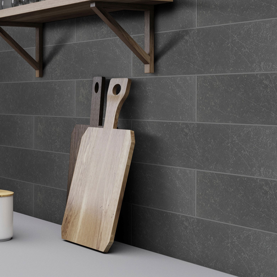 Klinker Arredo Quartz Svart 15x60 cm