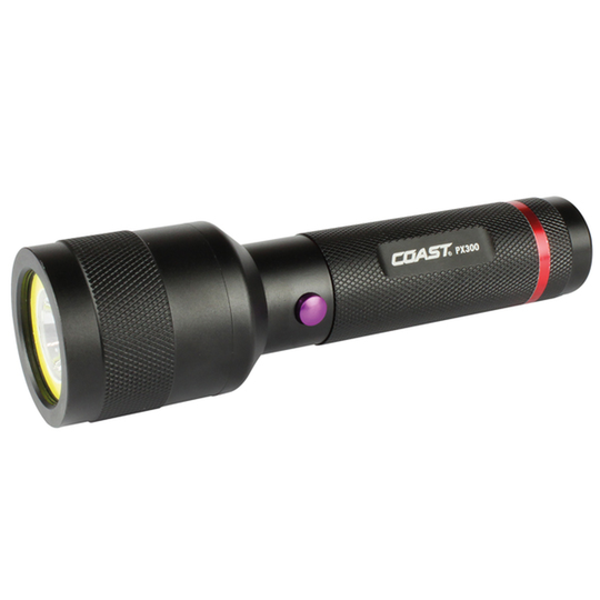 Coast PX300 Ficklampa 150lm med UV-ljus IPX4 inkl. 3xAA-batterier