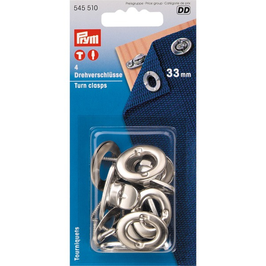 Prym Vrilås Kalesje Maljer Skruer 33 x 6mm 4 stk.