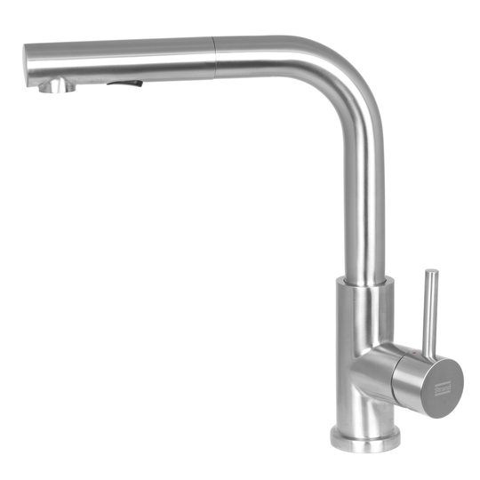 Köksblandare Strand Stainless Solid SO-1403 med Utdragbar Pip