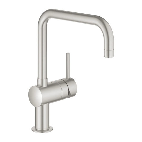 Grohe Köksblandare Minta U-pip Super Steel