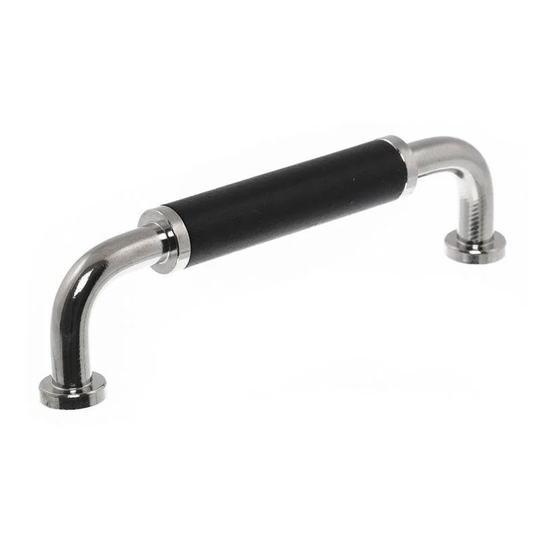 Linfalk Kökshandtag Blank Nickel/svart - Nickel / Svart
