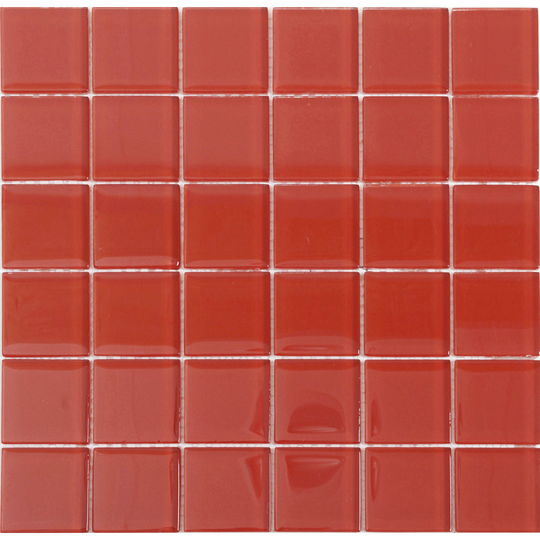 Kristallmosaik Arredo Blank 48x48x8 mm Röd