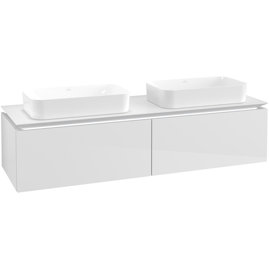 Tvättställsskåp Villeroy & Boch Legato Kompakt 1600 med 2 Lådor för Två Ytmonterade Tvättställ från Finion