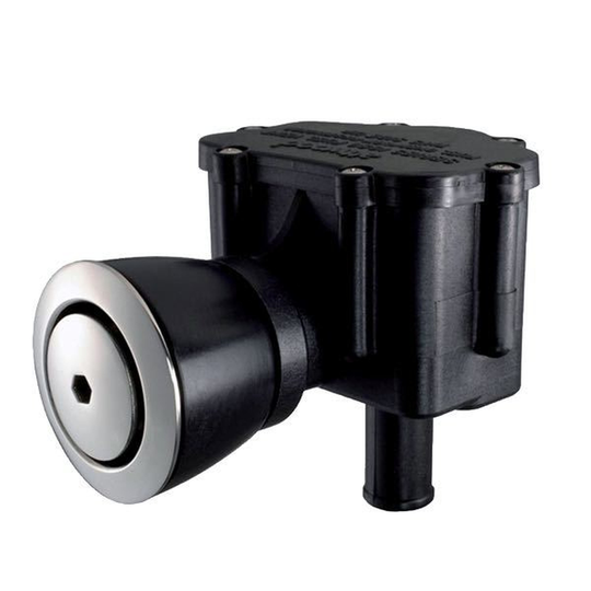 Attwood Tankventilator med Returventil, Flushmontering upp t
