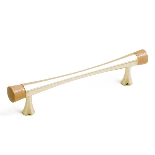 Linfalk Trähandtag Bok/svart - 96 Mässing