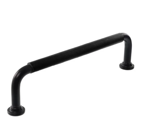 Linfalk Handtag svart/svart läder helt stycke 1353-128-2525LS