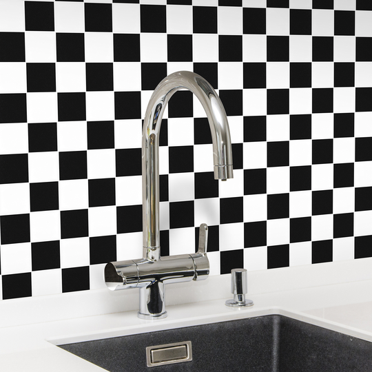 Klinkermosaik Arredo Titan Mix Svart/Vit Matt 5x5 cm