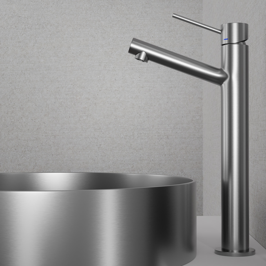 Tvättställsblandare Primy Steel Vector High