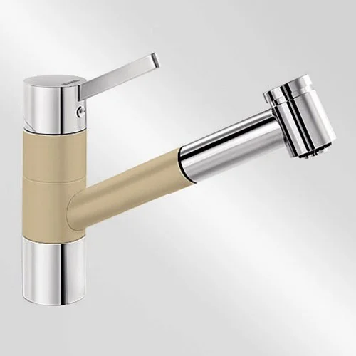 Blanco Köksblandare Tivo S - Silgranit-look Champagne / Krom