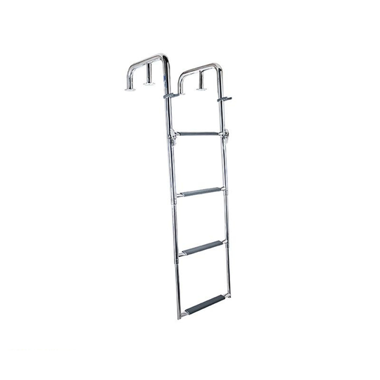 Stege uppfällbar m låga handtag, 4 steg, 1200 mm