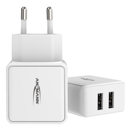 Ansmann HC212 vit USB-laddare vit