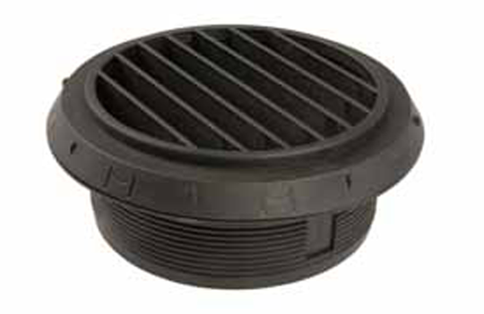 Utsläpp ø90 mm/90° svart