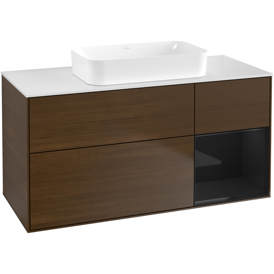 Tvättställsskåp Villeroy & Boch Finion med 3 Lådor Hylla och Bänkskiva för Fristående Tvättställ