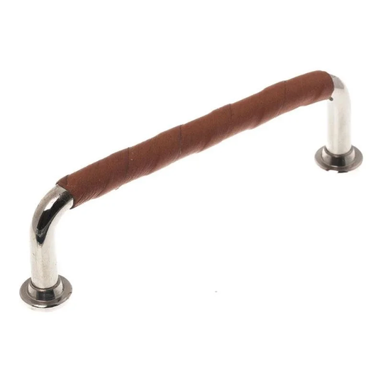 Linfalk Kökshandtag Blank Mässing - Nickel / Cognac