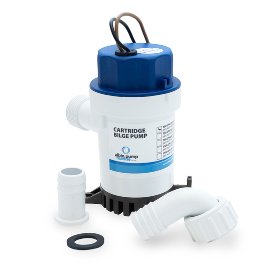 Cartridge bilge pump 1100gph 12v