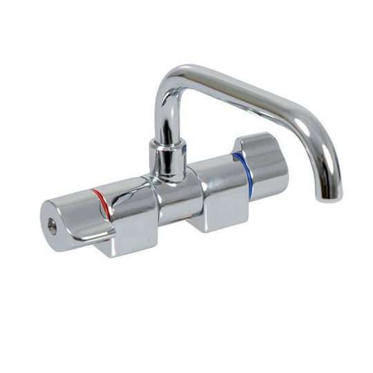 Barka S.R.L MR4600 Låg Blandare 3/8'' BSP Kromad Mässing