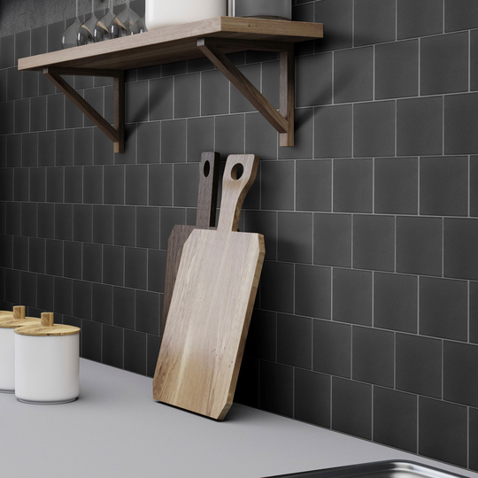 Klinker Arredo Unicolor Svart 10x10 cm