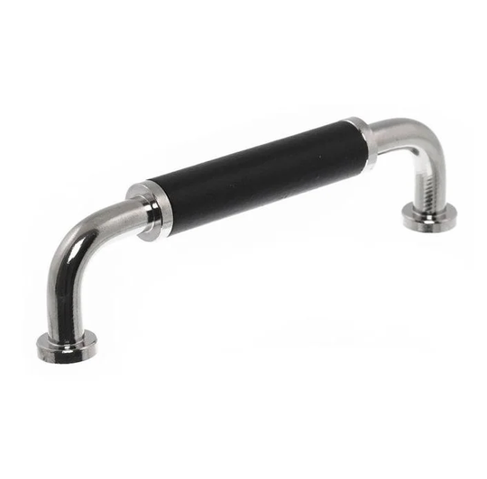 Linfalk Handtag blank nickel/svart 4820-96-25