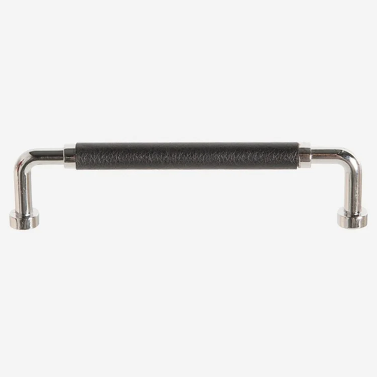 Ballingslöv Handtag HG255 Krom med svart läder c/c 128 mm