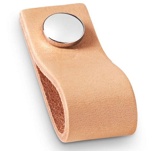 Ballingslöv Knopp RK225 Läder natur/krom