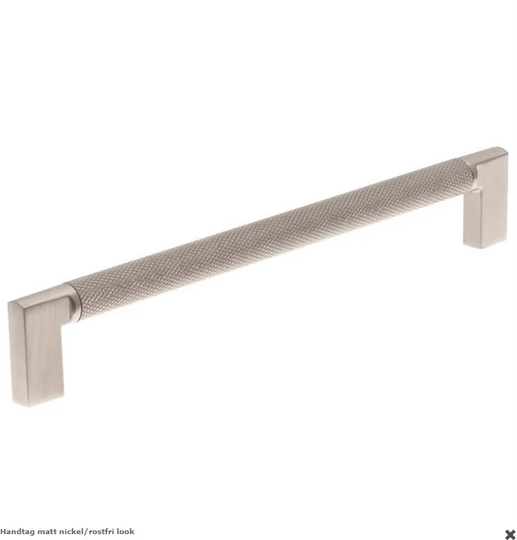 Linfalk Handtag matt nickel/rostfri look 2457-192-06