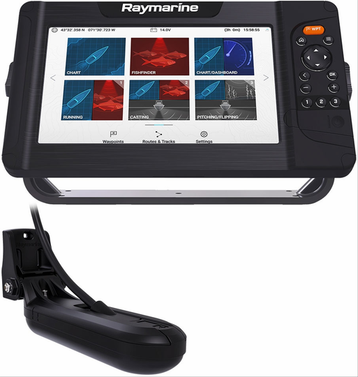 Raymarine Element 9HV + HV100 Givare Inkl. Sjökort