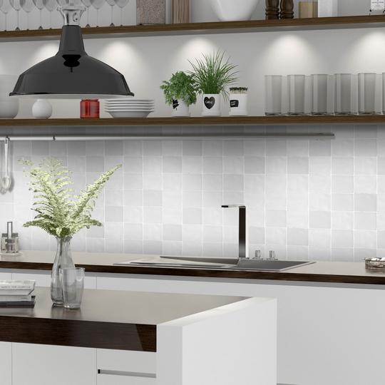 Kakel Natucer Ceramica Natural Stow mix Bianco Vit 10x10 cm