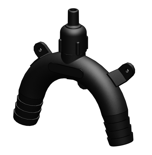 Vakuumventil 19 mm svart