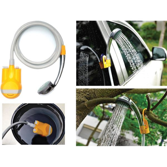 Uppladdningsbar Smart Shower med Pump och Slang 1,8 m