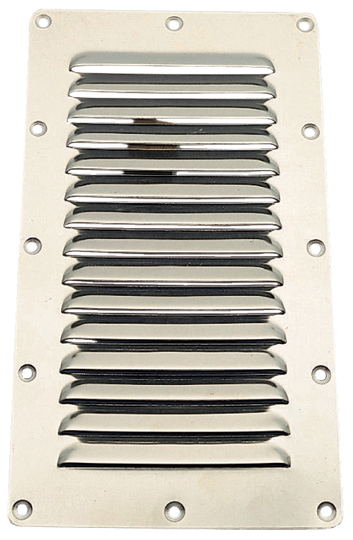 Ventilationsgaller rostfri 127x228 mm