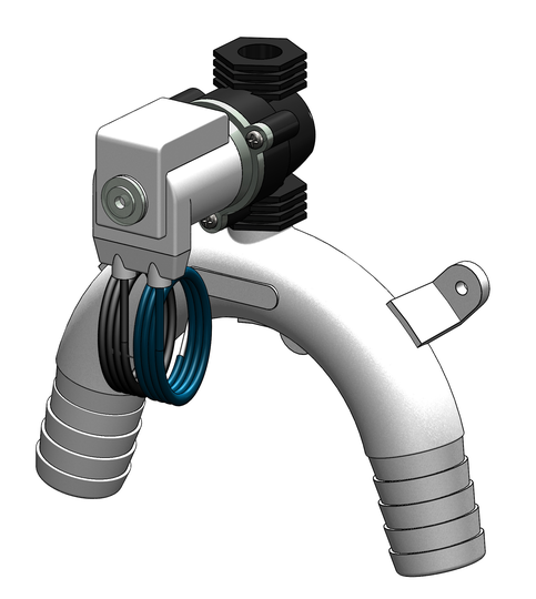 Vakuumventil solenoid 25 mm vit