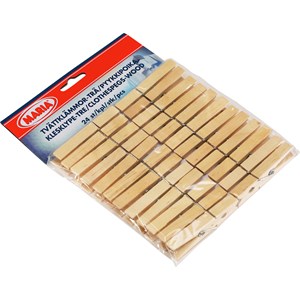 Klädnypa Trä, 24-pack