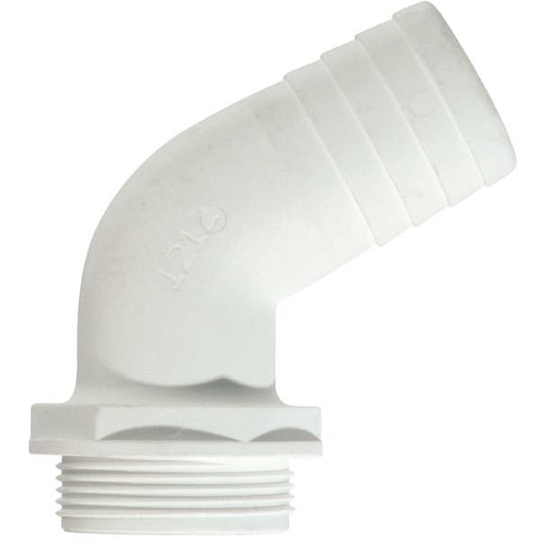 Trudesign Slangkoppling 120°, 1 1/2 x 38 mm, Vit