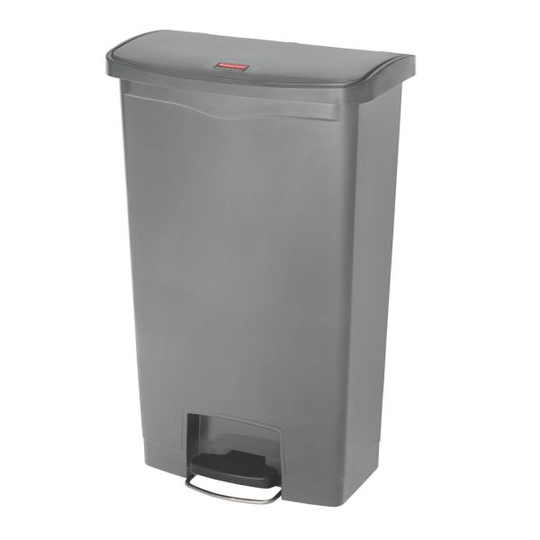 Rubbermaid Slim Jim Soptunna med pedal, grå 68,8 l