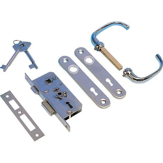 Dörrlås Infälld 42 x 94 x 12 mm Vänster Utg.