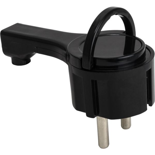 Gelia 4001312222 Stickpropp vinklad, jordad Svart