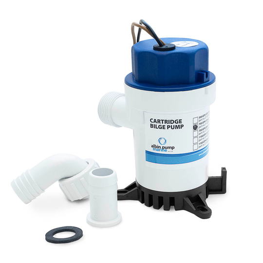 Cartridge bilge pump 750gph 12v