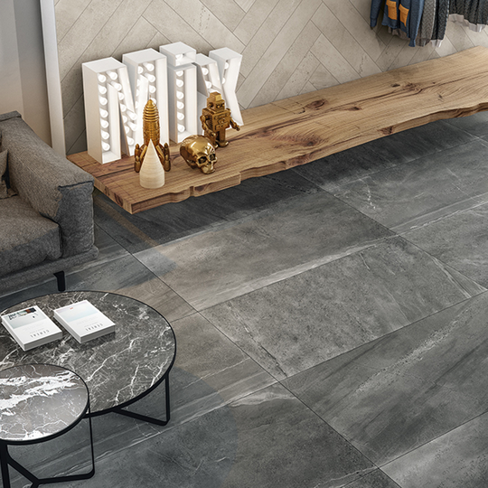 Klinker Coem Ceramiche Brit Stone Mörkgrå 30x30 cm Matt