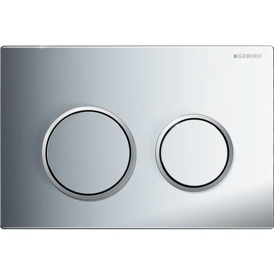 Geberit Spolknapp Omega20 För Dubbelspolning Blank Krom