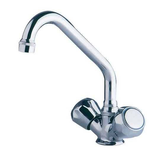 Barka S.R.L MG3100 Monoforo Blandare Förkromad Mässing 3/8''