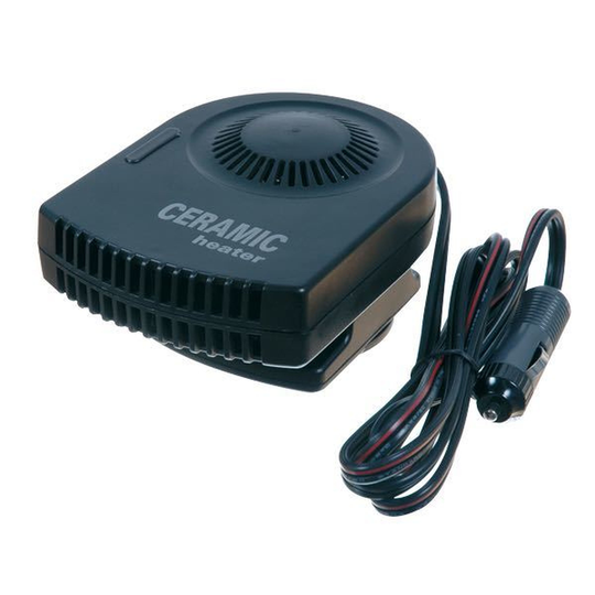 Keramisk Båtvärmare 12V 150 Watt 1,8 m Kabel