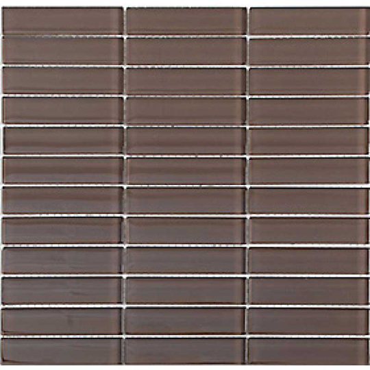 Kristallmosaik Arredo Blank Brun 2,3x9,8 cm